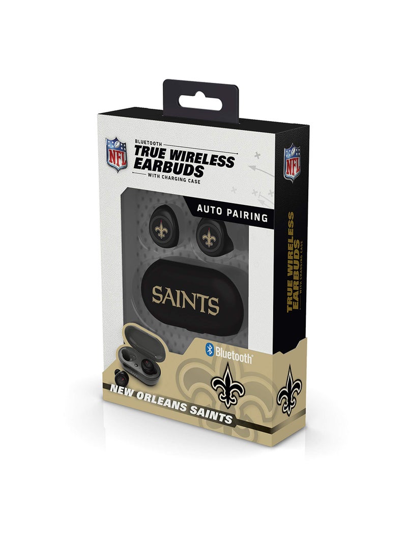SOAR NFL True Wireless Earbuds, New Orleans Saints - Image 2